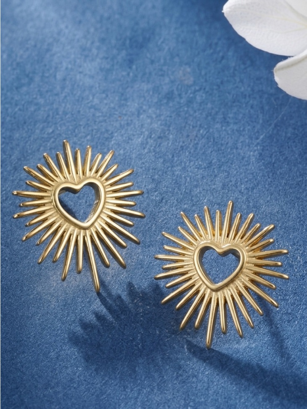 Radiant Sacred Heart~ of Jesus Immaculate Mary Burst Explode Catholic Steel Stud - Picture 11 of 16